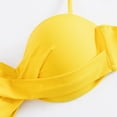 thumbnail image 5 of Maillot de Bain Bikini Deux Pièces Taille Haute pour Femme - Design Imprimé Vintage Rétro Froncé - Soutien Rehausseur avec Bas Culottes Garçonnes, 5 of 5
