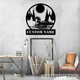 thumbnail image 3 of Craftnamesign Custom Lake Loon Duck Metal Wall Art LED Light, Personalized Workshop Name Sign, 3 of 5
