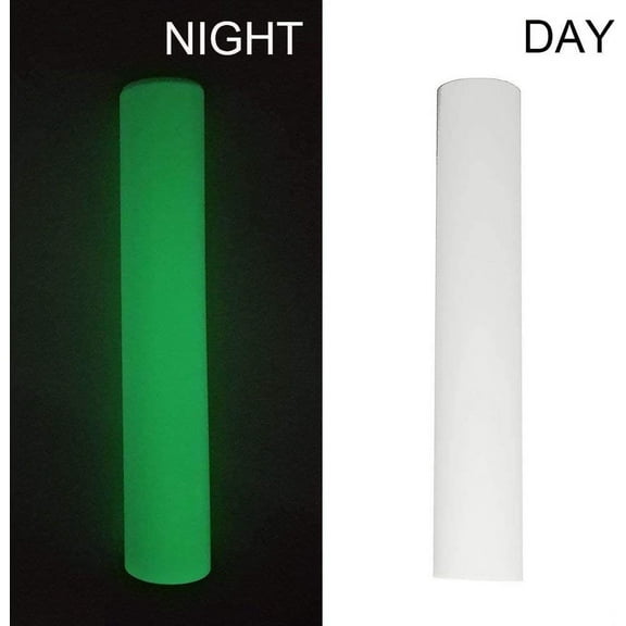 INTBUYING 1 Yard 20inch Width PU Vinyl Glow in The Dark for T-Shirts Heat Press Transfer Printing Craft