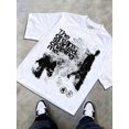 thumbnail image 5 of 【New Arrival】The Dream Started Chasing Me Graphic T-Shirt, Vintage Fingerprint Distressed Crewneck Short Sleeve Tee, Unisex Streetwear Casual Top, 5 of 10