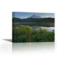 thumbnail image 1 of Mount Rainier and Reflection Lake, Mount Rainier National Park, Washington - Contemporary Fine Art Giclee on Canvas Gallery Wrap - wall décor - Art painting - 26 x 20 Inch - Ready to Hang, 1 of 2