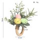 thumbnail image 2 of Xiao Hua Conjunto de 12 servilletas con botones para decoración de fiestas de conejos de Pascua, hechas a mano (multicolor), 2 of 4