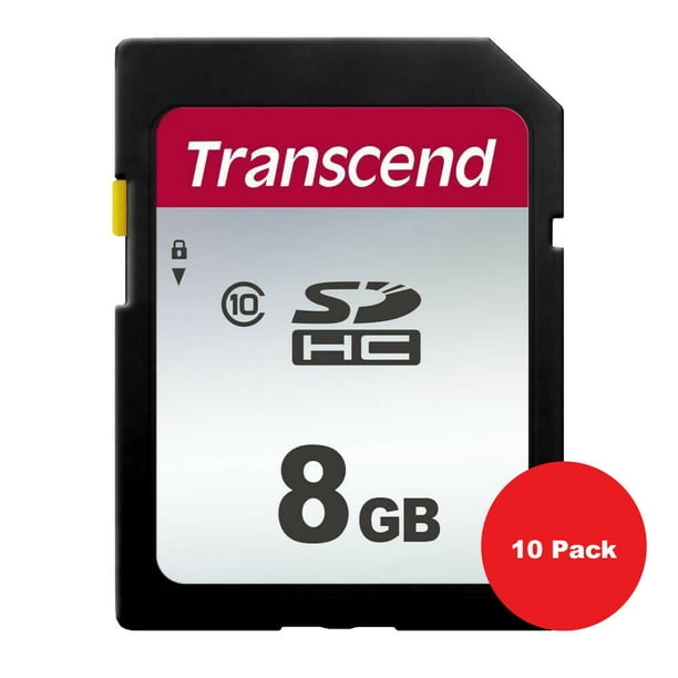 10 Pack Transcend 8 GB 8GB SDHC Memory Card