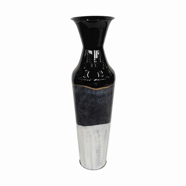 Benjara BM221145 Vase Design Bouteille en Métal avec Ouverture Évasée & Base Ronde&44; Multi Couleur