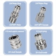 thumbnail image 4 of Paquete de 10 Accesorios de Conexión Rápida para Lavadora A Presión, M22-14 mm Giratorio A Kit de Conexión Rápida de 3/8 Pulgadas, 4 of 5
