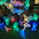 thumbnail image 3 of Guirnalda de luces solares para jardín, 12 LED, diseño de mariposas y hadas, para decoración de exteriores, con enchufe de 3,8 m., 3 of 9