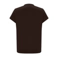 thumbnail image 6 of Women's Summer T Shirts Tops Oversized Crewneck Pleated Cotton Like Short Sleeve Shirt Casual Solid Round Neck Lightweight Comfy Tee Shirt, 6 of 7