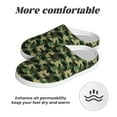 thumbnail image 6 of Yiaed Camouflage Dinosaur Print Slippers Fuzzy Warm Cozy Slippers Non Slip House Slippers For Indoor Outdoor Slippers House Slippers-11, 6 of 7