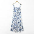 thumbnail image 4 of Vestido ajustado con cintura entallada y cordón ajustable para mujer - Vestido de fiesta sin mangas con cuello cuadrado y tirantes, con cremallera en la espalda (XS-XXL), 4 of 8