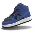 thumbnail image 3 of $250 NEW Mens Ni&ke Air Force 1 High Black & Royal Blue Custom Leather BB Shoes, 3 of 6