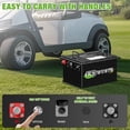 thumbnail image 6 of 36V 105Ah Golf Cart LiFePO4 Battery Bluetooth,with Battery Monitor APP & 20A Charger,for RV Marine Solar,Built in 200A BMS,15000+Deep Cycles, 6 of 16