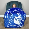 thumbnail image 3 of College Covers Duke Blue Devils Huge Raschel Throw Blanket, Bedspread, 86" x 63", 3 of 7