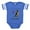 Royal Blue, variant on CafePress - German Shepherd Love - Cute Infant Baby Football Bodysuit