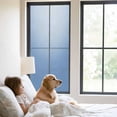 thumbnail image 2 of Blue Ombre Privacy Window Film, Decorative Frosted Glass Window Film, Modern Minimalist Gradient Aesthetic Reusable Peel and Stick Static Cling for Home Bathroom Office Glass Door 29.5"x78.7", 2 of 8