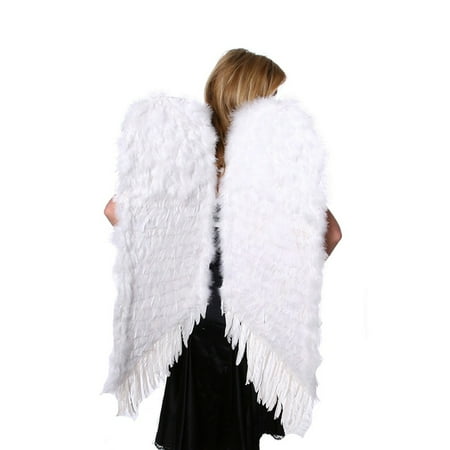 Large White Feather Angel Wings