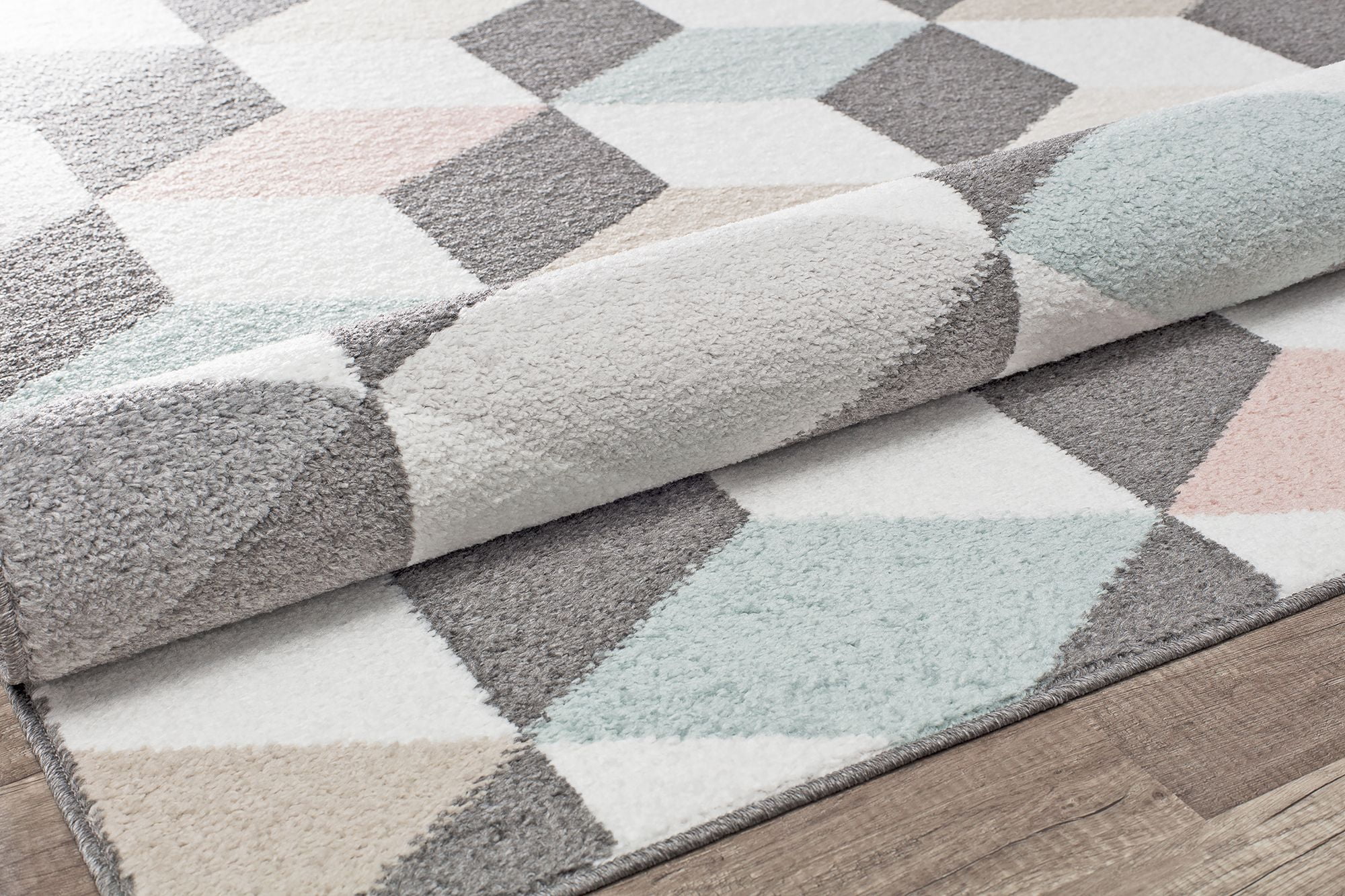 Rugs America Mika MO20A Earl Grey Geometric Contemporary Multi Area Rug, 8'x10'