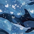 thumbnail image 5 of Orinice Dolphins Water Love Bathroom Decor Set - Colorful Luxurious Polyester Fabric Shower Curtain Set with Hooks 69x72, 5 of 7