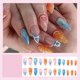 thumbnail image 2 of Uñas postizas Posyofet Summer French Tip Almendra, 24 unidades con pegamento, 2 of 7