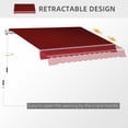thumbnail image 4 of Outsunny 8' X 7' Retractable Patio Awning, 4 of 10