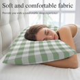 thumbnail image 5 of Sage Green Checkered Small Pillow Covers, Farmhouse Buffalo Plaid Soft Breathable Throw Pillow Cases with Invisible Zipper, Decorative Pillowcase Pillows Protectors for Sofa Bed Chair 12"x20", 5 of 9