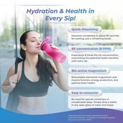 H2 Molecular Hydrogen Water Tablets with Magnesium – 12 PPM Effervescent Hydrogen Tablets for Drinking Water, Supports Hydration, Energy & Metabolism, Raspberry Flavor, 60 Tablets