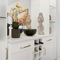 thumbnail image 4 of Goo-Ki 6 Pack 3.78'' Hole Center Modern Brushed Brass Cabinet Handles Closet Classic Ancient Cabinet Pull Hardware for Bedroom, Kitchen, 4 of 8