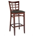 thumbnail image 2 of Lattice Bar Stool in Mahogany, 2 of 2