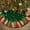 Green, variant on Christmas Star Snowflake Red Christmas Tree Skirt 36 Inch, Fir Pine Spruce Winter Holiday Tree Mat Decoration