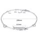 thumbnail image 5 of Pulsera de plata con alas de ángel para mujer, plata de ley 925, cadena ajustable, pulsera chapada en oro blanco con diamantes, regalo para el día de la madre para mujeres y niñas, 5 of 5