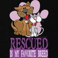 thumbnail image 3 of CafePress - Rescued Is My Favorite Breed Zip Hoodie - Zip Hoodie, Classic Hooded Sweatshirt with Metal Zipper, 3 of 4