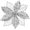White, variant on 9'' Poinsettias Artificial Christmas Flowers 8PCS Silk Christmas Floral Picks and Sprays Large White Gold Poinsettias Flowers with Clips for Xmas Tree Vase Arrangement Wreath Decor