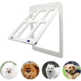 thumbnail image 2 of Trianu Dog Door for Screen Door, Pet Screen Door for Small Dog Cat Door with Magnetic Flap Lockable Door Insert for Sliding Door (8.2”x 9.6”, Black), 2 of 9