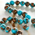 thumbnail image 2 of Bead Landing Turquoise Siderolite Round Beads, 8mm, 12 Pack, 2 of 3