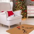 thumbnail image 6 of Reindeer Christmas Doormat Outdoor Entrance Christmas Rug for Outdoor Welcome Mats for Front Door, Brown Indoor Christmas Mat Non Slip Door Mat Indoor or Outdoor for Home Decor, 30 X 17 Inch, 6 of 6