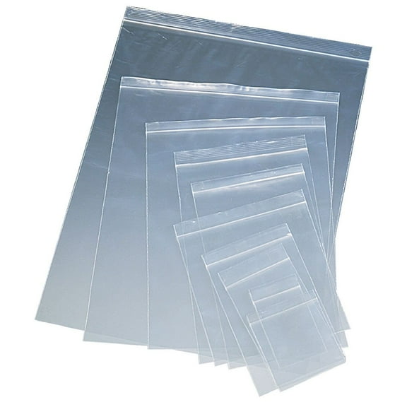 Interplas CZA2 2 Mil Ziplock Bag Assortment Pack, 13" Height, 13" Width (Case of 1000)