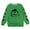 Green, variant on Girls Halloween Cat Pumpkin Printed Pullover Hoodie Soft Loose Fit Crewneck Sweatshirt Cozy Fall Winter Outwear