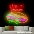 thumbnail image 3 of Handmadetneonsign Banh Mi Neon Sign, Vietnam Food Store Led Light, Vietnamese Food Neon Light 66413, 3 of 5