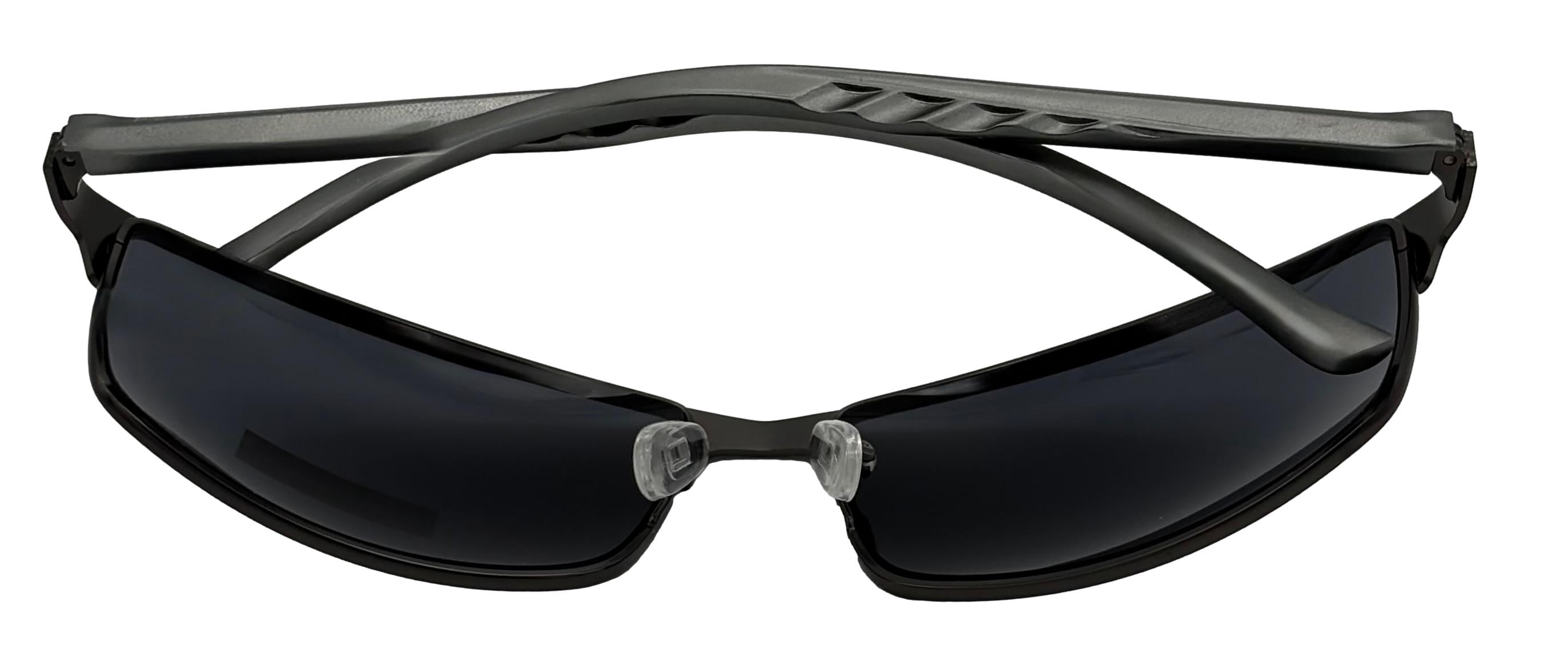 Perry Ellis Metal Men's Rectangle Sunglasses, Gunmetal, Smoke Lens PE75. 2
