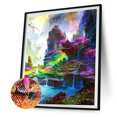 thumbnail image 2 of Cuadros Decorativos Kit de pintura de diamante 5D DIY Montañas Aguas Taladro redondo completo Mosaico Imagen Arte Likrtyny embutido en tela, 2 of 9