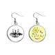 thumbnail image 1 of La ciudad de Nueva York Landmark de tinta pintura Unidos Pendiente Sol Flor Pendiente Joyas Moda Unbranded M, 1 of 3
