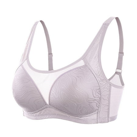 Price Slash Event: Bras for Women  Sujetadores para mujer  Women s Thin Push-Up Breathable Bra Plus Size Sports Yoga Bra SOPATENOR Purple XL