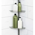 thumbnail image 3 of Zenna Home Tension Corner Pole Shower Caddy 2114NN - Rust Resistant, Satin Nickel Finish, 3 of 4