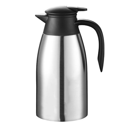 

Warm Keeping Kettle Stainless Steel Vacuum Jug Stainless Steel Coffee Pot Fashion Vacuum Bottle (2L Silver)