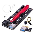 thumbnail image 1 of Tarjeta elevadora PCI-E 1X a 16X Tarjeta elevadora extensor GPU Adaptador GPU PCI-E USB 3.0 con interfaz de 6 pines, Azul Methold EL001235-02*3, 1 of 1