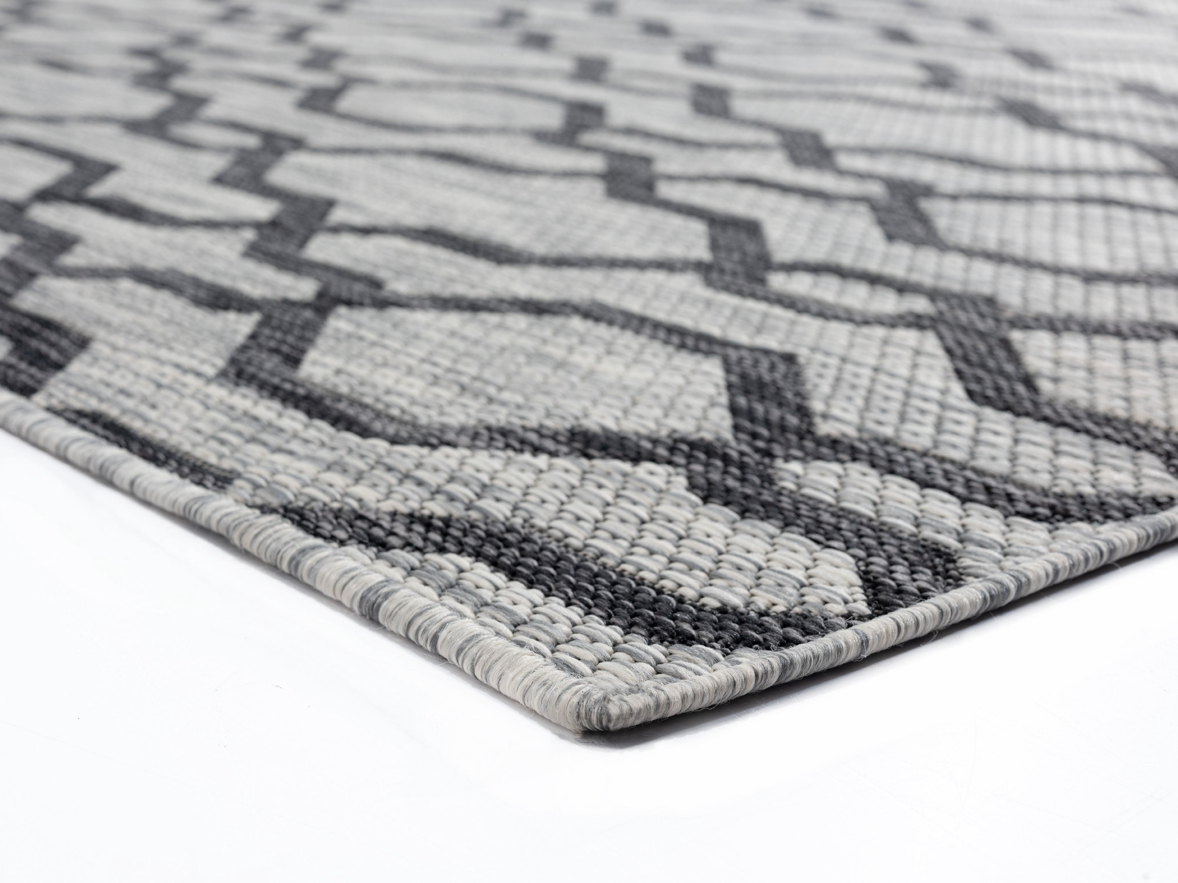 United Weavers Mali Valhalla Contemporary Geometric Area Rug, Black, 7'10" x 10'6"