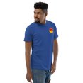 thumbnail image 4 of Face Love Emoji Short Sleeve T-shirt (Royal Blue, XS), 4 of 4