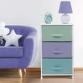 thumbnail image 3 of Sorbus Nightstand with 3 Drawers (Pastel/ White), 3 of 3