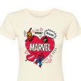 thumbnail image 3 of Marvel The Avengers - Valentines Doodle - Juniors Fitted Graphic T-Shirt, 3 of 5
