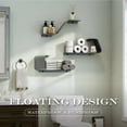 thumbnail image 4 of Sttoraboks Floating Shelves, Wall Shelf, Set of 3 Wall Mounted Metal Shelves with DIY Design for Wall Storage,Grey, 4 of 12