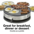 thumbnail image 5 of Proctor Silex Electric Crepe Maker with 13" Nonstick Griddle for Eggs, Pancakes, Omelets & More, Stainless Steel, 5 of 8